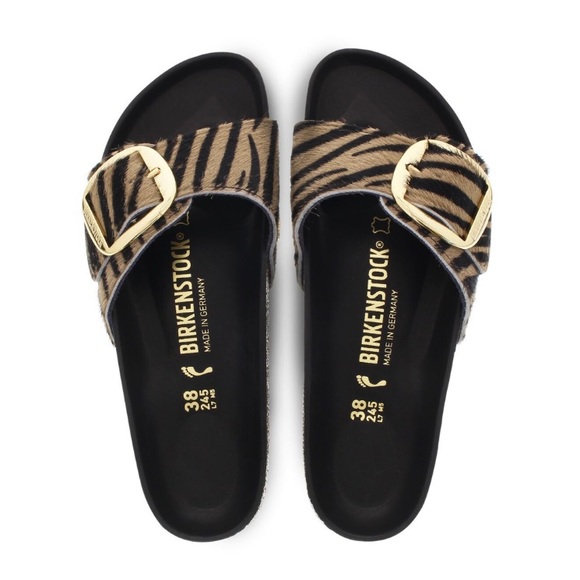 Birkenstock Shoes - Birkenstock Madrid Big Buckle Rivet Logo Zebra